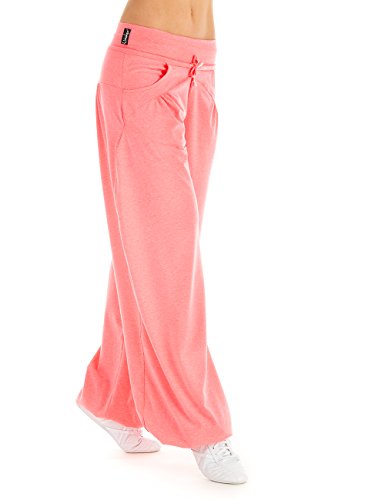 Winshape WTE3 damskie spodnie do tańca fitness rekreacji sportowe treningowe spodnie treningowe, damskie spodnie treningowe do tańca fitness Freizeit Sport, neonowy koral, M