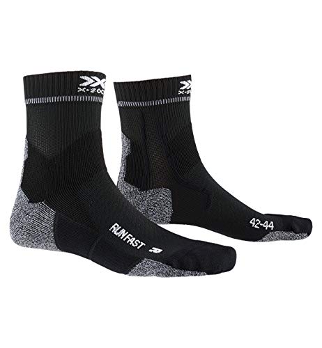 X-Socks Unisex Run Fast skarpety do biegania jasnoszare, czarne skarpety szary jasnoszary 42-44 XS-RS17S19U