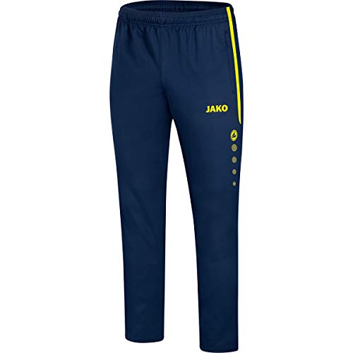 JAKO Striker 2.0 damskie spodnie reprezentacyjne, granatowy/neonowy żółty, 48