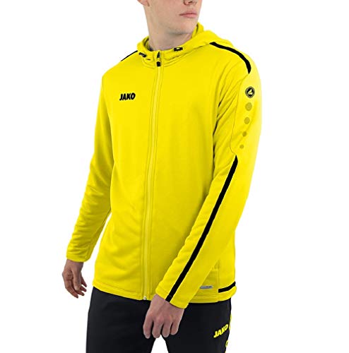 JAKO Męska kurtka z kapturem Striker 2.0, biała/granatowa, XXL, 6819