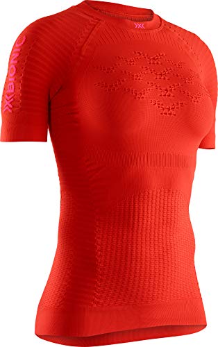 X-Bionic damska koszulka z krótkim rękawem Effektor 4.0 Run Sunset Orange/Namid Red M