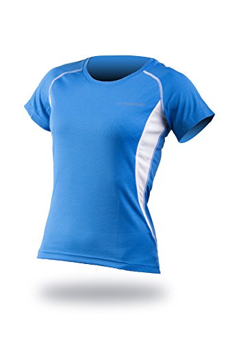 Unbekannt Przycinanie damski T-Shirt Bee, niebieski, M 50495_Sea Blue/White_M