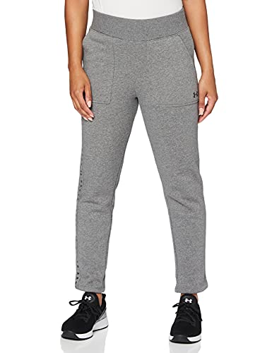 Under Armour damskie spodnie z rywalem polarowe Jet Grey Light Heather/Black XS 1329302-010-XS