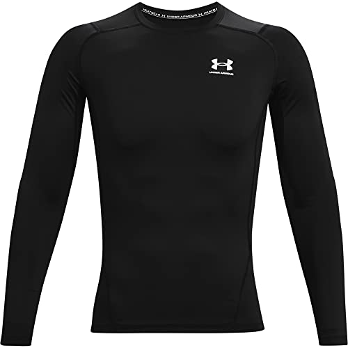Under Armour Under Armour Męska koszulka Heatgear Armour Compression czarny Black/White (001) M 1361524-001-Medium