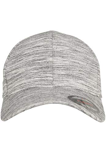 Flexfit Stripes Melange czapka z daszkiem, wielokolorowa, S/M 6277SM-00658-0053_black/h.grey_S/M