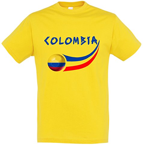 Supportershop Supportershop Shirt Kolumbia dzieci chłopcy, żółta żółty żółty X-L 5060542522083