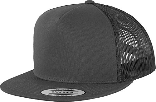 Flexfit Damska/męska czapka z daszkiem, klasyczna czapka snapback, dla dorosłych, antracyt, jeden rozmiar 6006