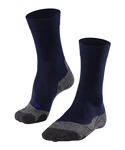 FALKE Kobiety Skarpety do wędrówek TK2 Explore Cool W So Oddychający I Szybkoschnący przeciw pęcherzom grube 1 Para, Niebieski Marine 6120, 39-40