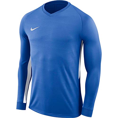 Nike M Nk Dry Tiempo Prem Jsy Ls Long Sleeved T-shirt męski niebieski Royal Blue/Royal Blue/White/(White) XX-L