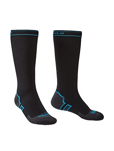 BRIDGEDALE Skarpety wodoodporne StormSock Midweight Knee black/blue L 44-47 0610306141033