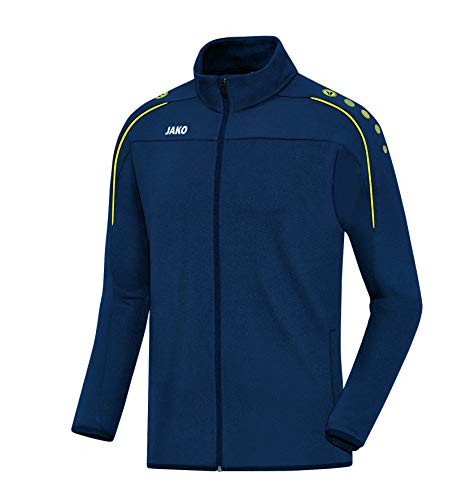 JAKO Classico męska kurtka treningowa z zamkiem błyskawicznym na całej długości, nightblue/Citro, L