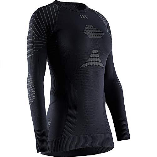 X-Bionic X-Bionic Damska koszulka INVENT 4.0 ROUND NECK LONG SLEEVES, czarna/Charcoal, XS IN-YT06W19W