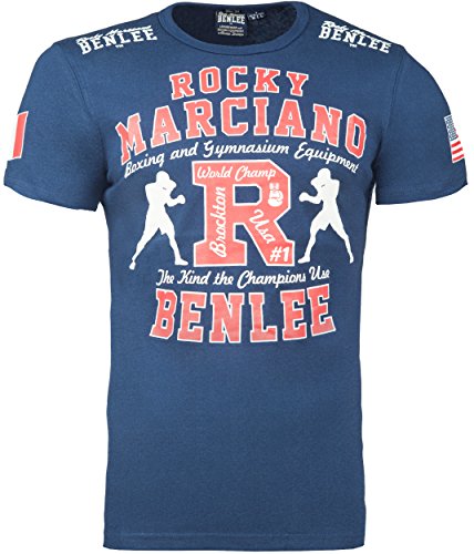 BENLEE Rocky Marciano benlee Rocky Marciano męski T-shirt, podkoszulek gymnasium, niebieski, XL 191088.XL .Navy