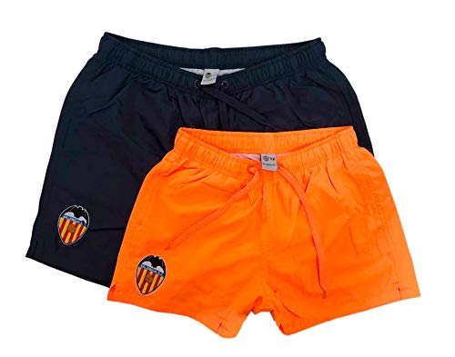Valencia C.F. Chłopięce Bañador Swimt Niño Negro Valencia Cf klapki do pływania czarny czarny 37
