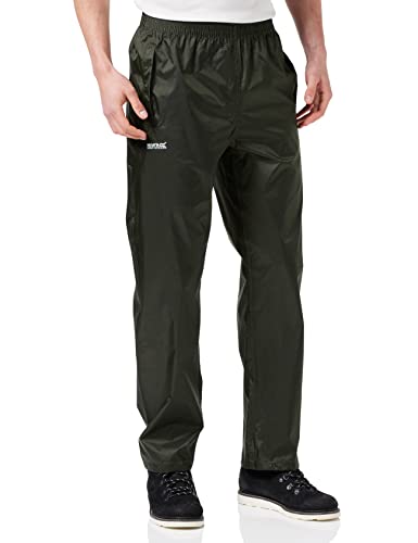 Regatta Pack It męskie spodnie nieprzemakalne, zielony, XXXL RMW149