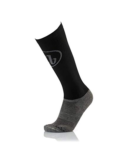 MB Wear MB Trek Long Rombi skarpety uciskowe dla dorosłych, czarne, S (35-38)