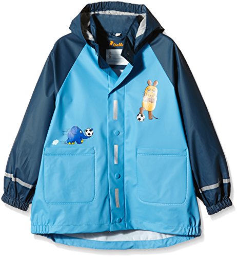 Buty do gry DIE MAUS mysz dla chłopców i słoń piłka nożna wodoodporny płaszcz przeciwdeszczowy NIEBIESKI 3-4 Years (Manufacturer Size:104)