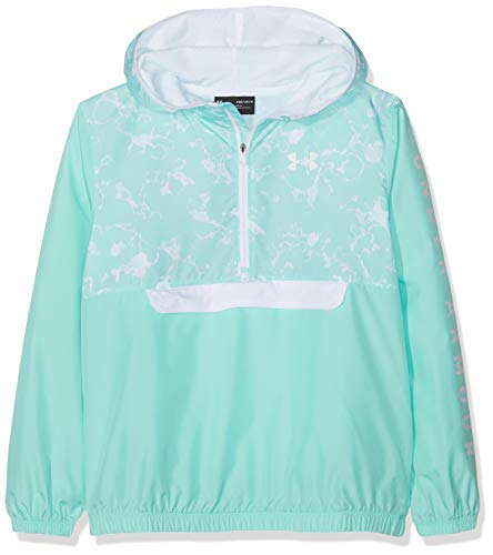 Under Armour uniseks dzieci pakowalna kurtka z zamkiem błyskawicznym 1/2 rozgrzewana góra Neo Turquoise/White M