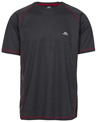 Trespass ALBERT T-shirt męski szybkoschnący z krótkim rękawem, karbon, S MATOTSO10026_CBNS