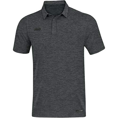 JAKO Premium Basics Polo męskie polo, antracyt melanż, L