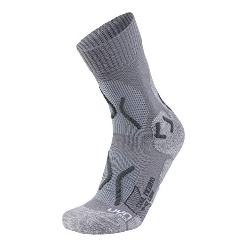 UYN Trekking Cool Merino Skarpetki Kobiety, light grey melange/pearl grey EU 37-38 2020 Skarpetki wełniane S100053-J001-37/38