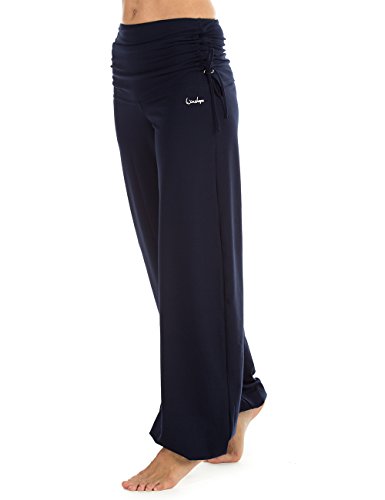 WINSHAPE WINSHAPE Damskie spodnie treningowe, damskie, spodnie treningowe Wh1, fitness, czas wolny, sport, joga, pilates WH1-NIGHT BLUE-S