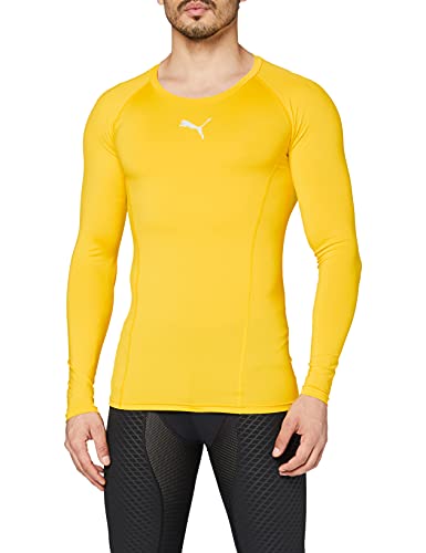 PUMA Herren Liga Baselayer Tee Ls Shirt, Cyber Yellow, 52/54