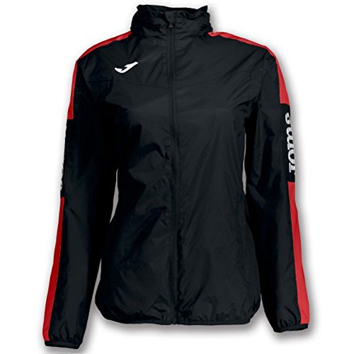 Champion Joma Joma IV kurtka przeciwdeszczowa na zagłówek, dziewczęca rozmiar czarno-czerwona 900382.106.2XS