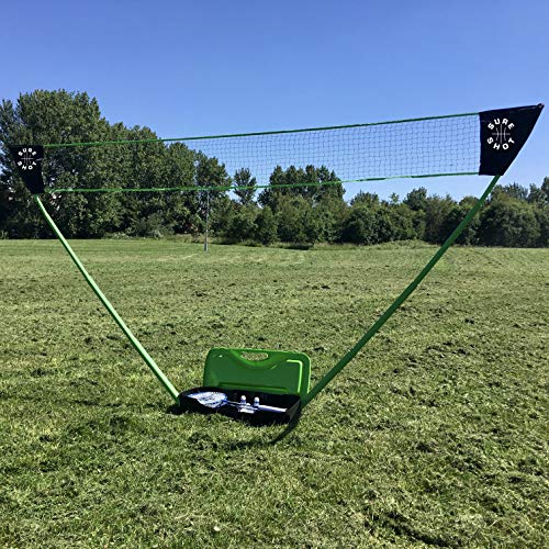 Sure Shot Quick Fit Junior Outdoor Badminton zestaw, zielony/czarny