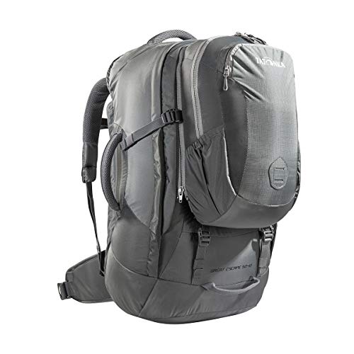 Tatonka Great Escape 50 + 10 – plecak podróżny ze zdejmowanym plecakiem o pojemności 10 l – dla mężczyzn i kobiet – 60 litrów – 64 x 30 x 18 cm szary Titan Grey 64 x 30 x 18 cm