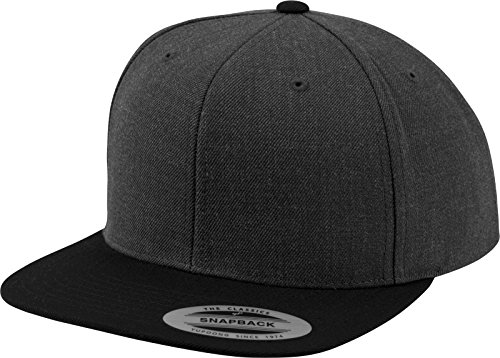 Flexfit Classic Unisex Czapka z Daszkiem Snapback, Grafit/Czarny, Jeden Rozmiar 6089MT