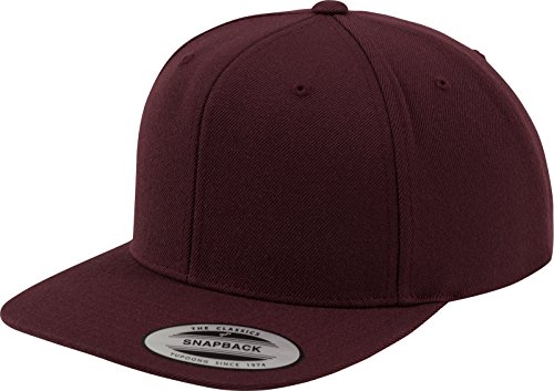 Flexfit Classic Snapback Cap, czapka uniseks dla kobiet i mężczyzn, One Size, kolor maroon/maroon 6089M