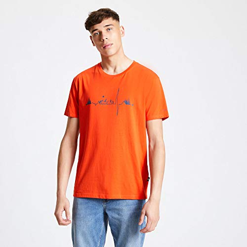 Dare 2B Męska Koszulka Differentiate Tee Pomarańczowy