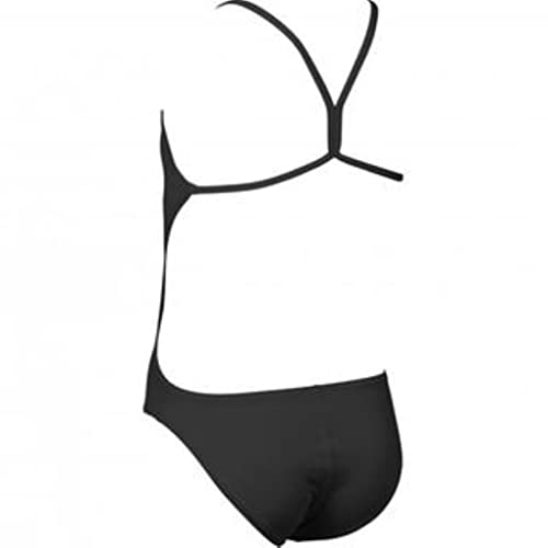 Arena Solid Lightech Junior jednoczęściowy kostium kąpielowy dla dziewczynki, czarny 000002A264