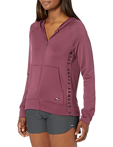 Under Armour koszulka damska Tech Terry Fz z długim rękawem Level Purple/Black/Black (569) S-M 1344487-569-Small