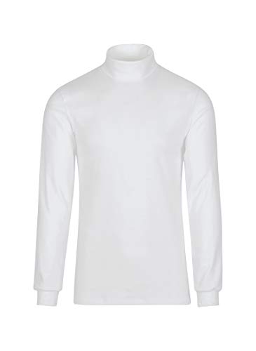 Trigema trigema męski sweter z długim rękawem Ski/-Rolli sportowa dla dziewczynek, biały 285010-001