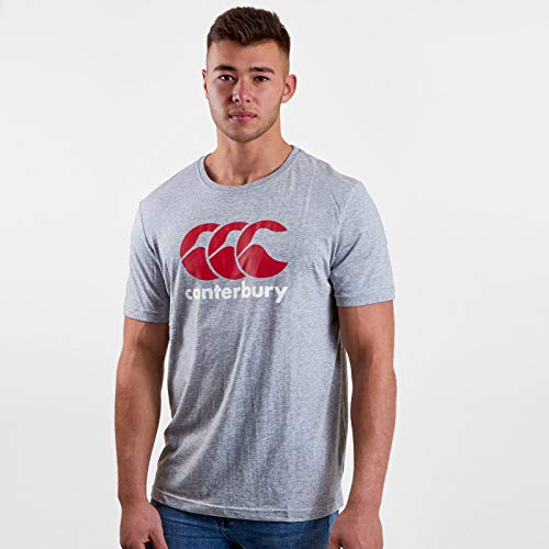 Canterbury mężczyzn CCC T-Shirt z logotypem, szary, M E546720-92B-M