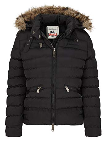 Lonsdale London APPLEDORE damska kurtka z kapturem czarny czarny XX-L