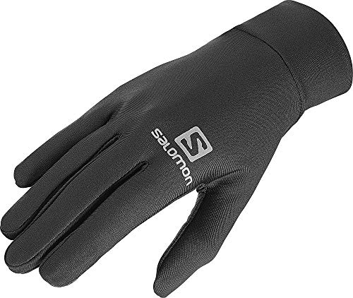 Rękawiczki - SALOMON Agile Warm Rękawiczki, black XS 2020 Rękawiczki do biegania L39014400-XS - grafika 1