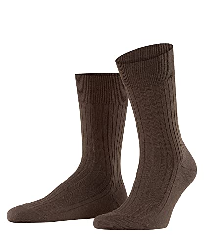 FALKE męskie skarpetki Bristol - 92% wełna z merynosów, brązowe (brązowe 5930), UK 10-11 (rozmiar producenta: 45-46), 1 para