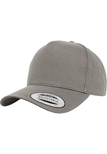 Flexfit czapka unisex 5-panelowa Curved Classic Snapback, szary, w rozmiarze uniwersalnym