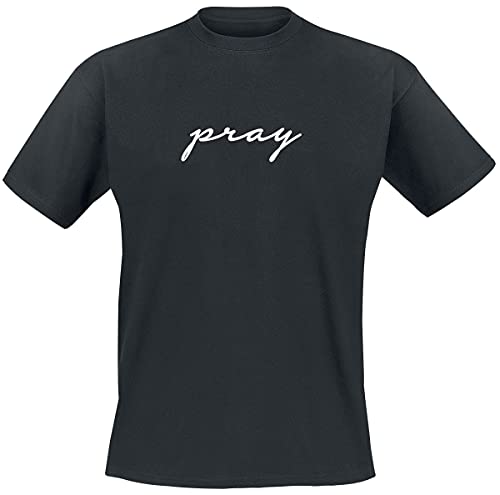 Mister Tee Męski T-shirt Pray Emb czarny czarny M MT887