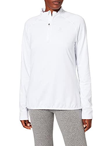 ODLO damski sweter midlayer 1/2 Zip Carve Light, biały, s 541791