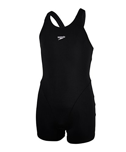 Speedo dziewcząt Essential z nogą Endurance, czarny 8-108400001