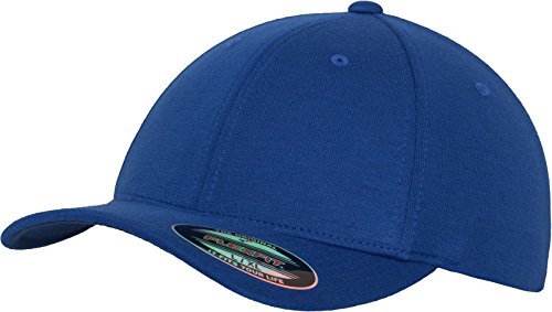 Flexfit Damska/męska czapka z daszkiem Double Jersey Fitted Unisex dla dorosłych, Royal, S/M 6778