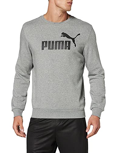 Puma Męska bluza z logo Ess Crew Sweat Tr Big Log szary szary (Medium Gray Heather) S 851750-1