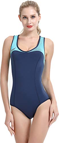 Cressi Women's Dea Lady Swimsuit Damski strój kąpielowy z neoprenu o grubości 1mm ,Niebieski/Jasny niebieski ,XL ,XDG005205