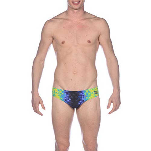 ARENA Arena męskie slipy kąpielowe Triangel Prism wielokolorowa Green Multi-navy 7