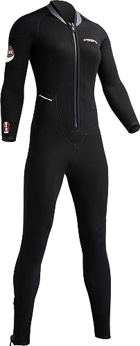 Cressi damskie Endurance Lady komputer wielofunkcyjny All-in-One Overall ubranko do nurkowania z neoprenu o gr. 5 MM do nurkowania i schnorchler, czarny, XS/1 JLV497001