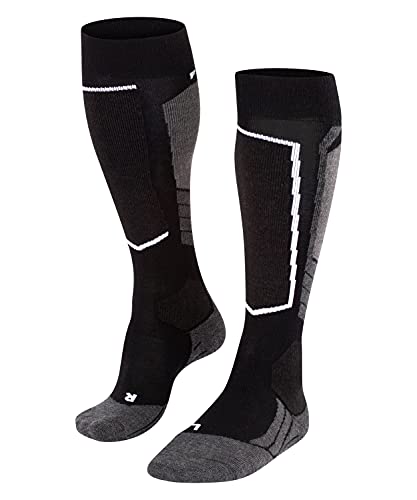 FALKE Kobiety Skarpety narciarskie SK2 Wool , Wełna, 1 Para, Czarny (Black-Mix 3010); 35-36